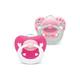 Set de 2 Chupete Signature 6-18 Meses Fucsia
