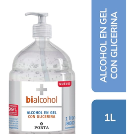 Bialcohol Alcohol En Gel Con Glicerina Dosificador 1 Litro