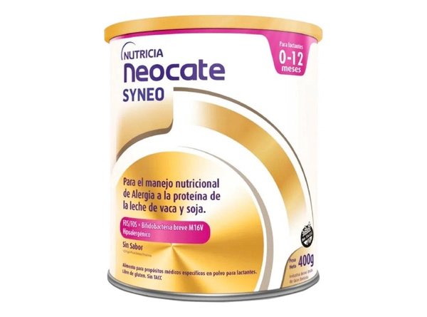 Neocate Syneo Fórmula Alergia Leche De Vaca Y Soja 400g