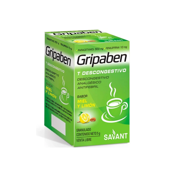 Gripaben Té Descongestivo Miel y Limón X50 Sobres