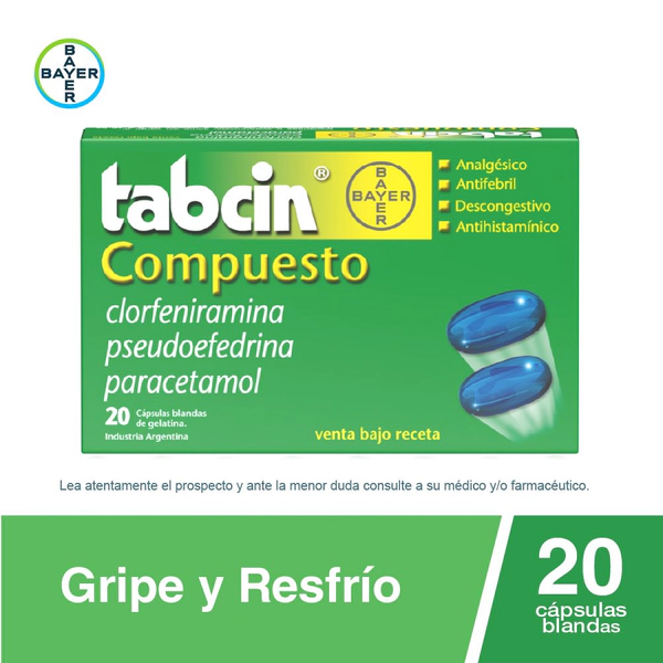 TABCIN COMPUESTO x 20 Cápsulas