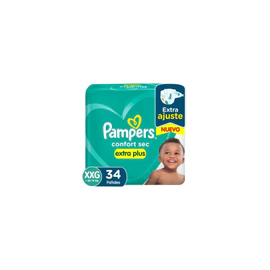Pañales Pampers Confort Sec Talle Xxg Xtr X34Uni