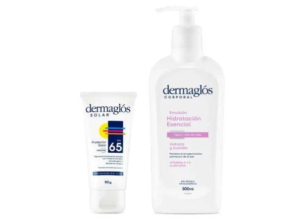 Dermaglós Combo Protección Solar Fps 65 Hidratación Esencial