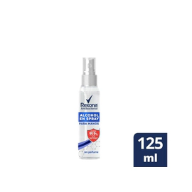 Alcohol En Spray Rexona Antibacterial Sin Perfume 125 Ml