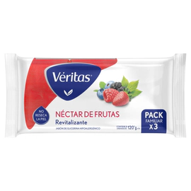Jabón glicerina y nectar de frutas 3 unidades por 120 grs