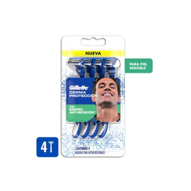 Maquina Afeitar Desechable Derma Protección X4Un