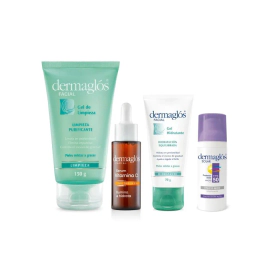 Dermaglós Rutina Facial Antioxidante Hidratante Para Pieles Grasas