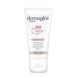Crema Dermaglós Bb Cream Hidratante Color Tono Medio Fps30