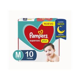 Pampers Supersec Pañales Medianos 10 Unidades