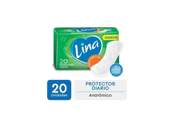 Protectores Diarios Anatomicos 20 Unidades