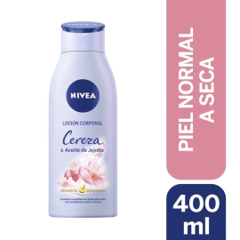 Loción Corporal Nivea Cereza Y Aceite De Jojoba 400 Ml