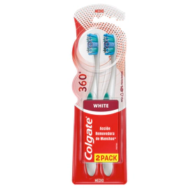 Cepillo de Dientes Colgate 360° Luminous White 2 U