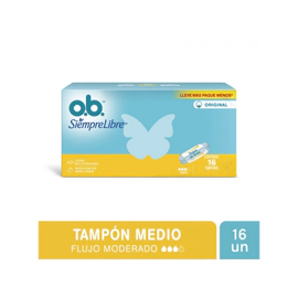 Tampones O.B. Medio Canales Curvos X16Un