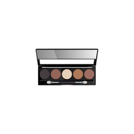 Paleta De Sombras X 5 Colores Xúlu Con Espejo Z455 Numero 3 - Tierra