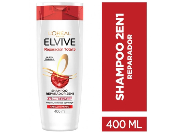 Shampoo Elvive Reparación Total 5 2en1 x400ml