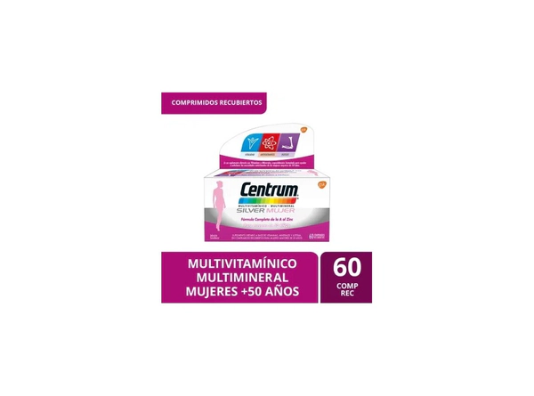 Suplemento Vitaminico Centrum Silver Mujer x60com