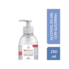 Alcohol En Gel Bialcohol Con Glicerina Con Valvula X250Ml