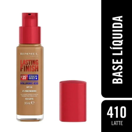Base De Maquillaje Rimmel Lasting Finish 410 Latte 35Hr 30 Ml