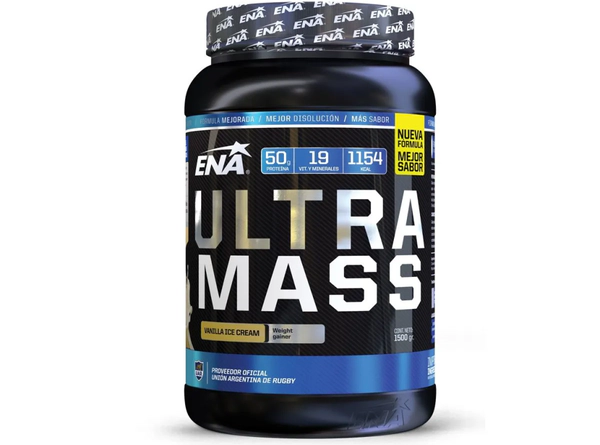 Ena Suplemento Deportivo Ultra Mass x 1500Grs Vainilla