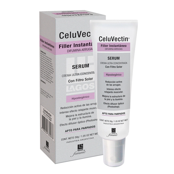 Celuvectin Filler Instantáneo Crema Con Filtro Solar Antiage X 30g