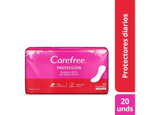 Protectores Diarios Carefree Original Sin Perfume x20un