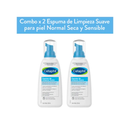Pack 2 Cetaphil Espuma De Limpieza Suave Facial Piel Sensible