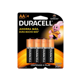 Pilas Alcalinas Duracell Tipo Aa 4 U.