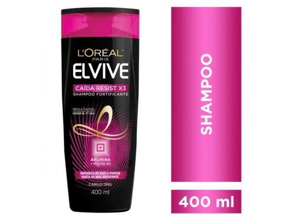 Shampoo Elvive Caída Resist X3 x400ml