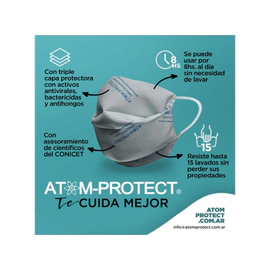 Tapaboca Atom Protect Doble Capa