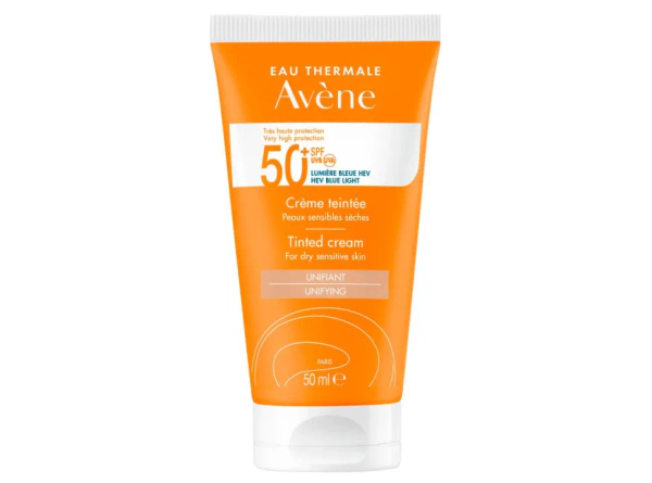 Avene Protector Solar Spf50+ Crema Con Color Para Pieles Secas X 50Ml