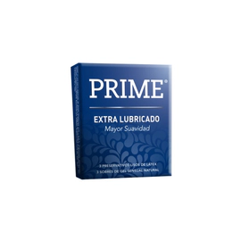 Preservativos Prime Extra Lubricado X3Un