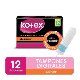 Tampones Kotex Súper 12Un