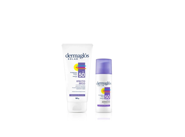 Kit Protector Solar Dermaglós Efecto Seco Corporal Facial