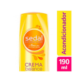 Acondicionador Sedal Crema Balance X190Ml