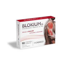 Blokium 25 Mg Antiinflamatorio 10 Comprimidos