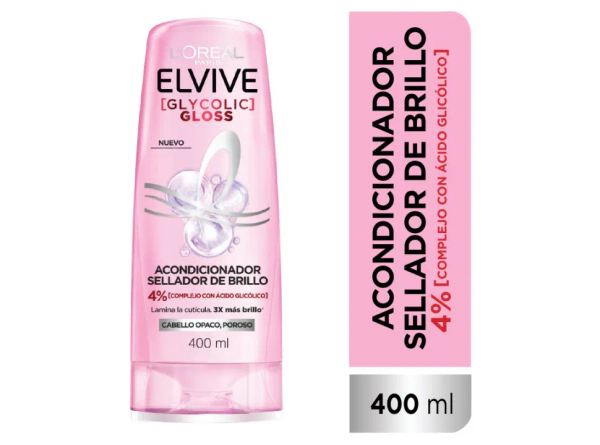 Acondicionador Elvive Glycolic Gloss x400m