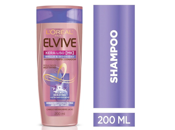 Shampoo Keraliso Brillo y Sedosidad Elvive L´Oréal Paris 200ml