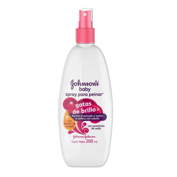 Spray Para Peinar Johnson Baby Gotas De Brillo 200cc
