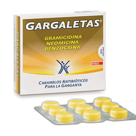 Gargaletas Caramelos Antibióticos para la Garganta 9 unidades