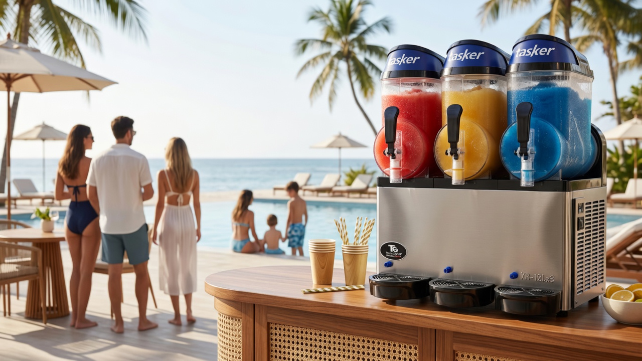 Máquina de granitas Tasker en resort