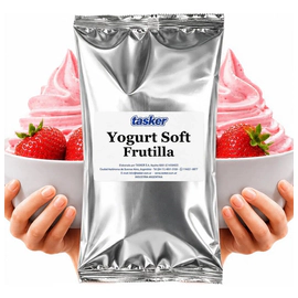 Polvo Premezcla Para Yogurt Helado Frutilla Soft 1kg Tasker