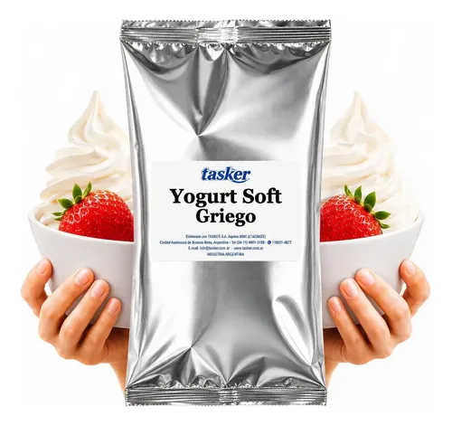 Polvo Premezcla Para Yogurt Helado Griego Soft 1 Kg Tasker