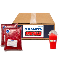 Premezcla Jugo Granizado Granita De Frutilla Tasker X 14 Kg