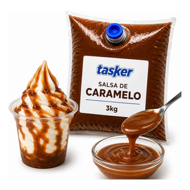 Salsa Para Helados Decorativa Bag In Box Saborizador 9kg Caramelo