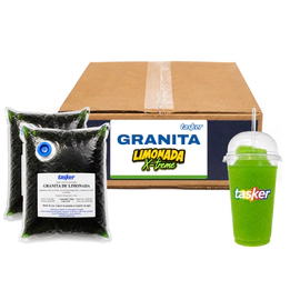 Base Líquida Para Granita Tasker  Caja X 14 Kg Sabor Extreme Limonada Extreme