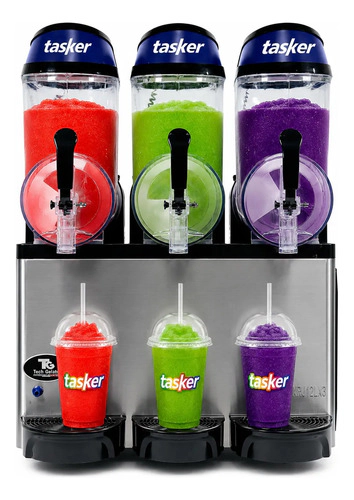 Máquina Granizadora 3 Tolvas De 12 Litros Tasker Negro
