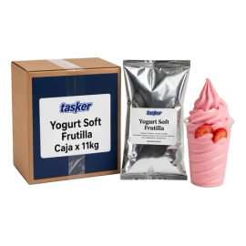 Premezcla Yogurt Helado Soft Frutilla En Polvo 11 Kg Tasker