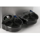 Máquina Granizadora 3 Tolvas De 12 Litros Tasker Negro