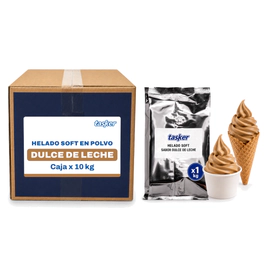 Helado Soft En Polvo Tasker X 10kg Sabor Dulce De Leche