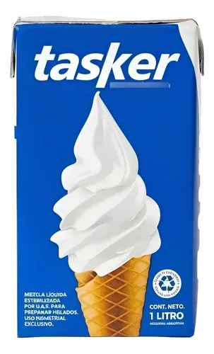 Premezcla Líquida Helado Soft Larga Vida Tasker Dce De Leche
